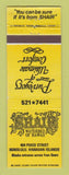 Matchbook Cover - Shair Waterbeds Honolulu Hawaii