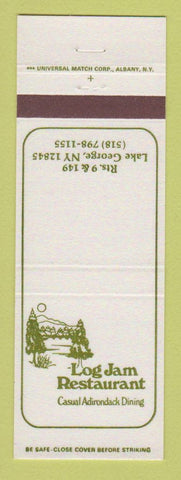 Matchbook Cover - Log Jam Restaurant Lake George NY