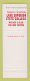 Matchbook Cover - Lake Superior State College Sault Ste Marie MI Christmas