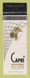 Matchbook Cover - Capri Motor Hotel Red Deer AB WEAR