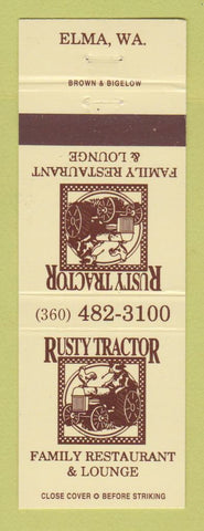Matchbook Cover - Rusty Tractor Restaurant Elma WA