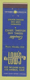 Matchbook Cover - Low's Commissaries Los Angeles CA equipment rental