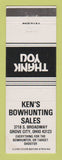 Matchbook Cover - Ken's Bowhunting Sales Grove City OH bow hunting