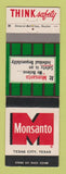 Matchbook Cover - Monsanto Safety Texas City TX Keep Finters Clear