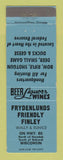 Matchbook Cover - Frydenlunds Friendly Finley Babcock Necedah Area WI