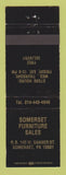 Matchbook Cover - Somerset Furniture Sales Somerset PA WEAR