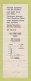 Matchbook Cover - Somerset Furniture Sales Somerset PA WEAR