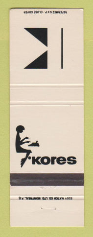 Matchbook Cover - Kores Paper Stencils QC?