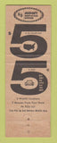 Matchbook Cover - Budget Rent A Car rentals Waikiki Hawaii WEAR