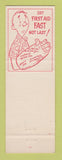 Matchbook Cover - Monsanto Safety Springfield MA Plastics Division
