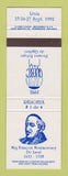 Matchbook Cover - Levis QC Laval Mrg Francois Montmorency 1992