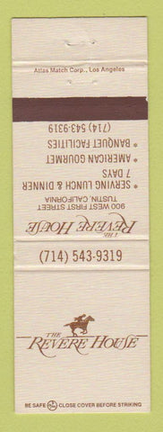 Matchbook Cover - Revere House Tustin CA restaurant