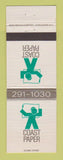 Matchbook Cover - Coast Paper WEAR