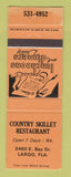 Matchbook Cover - Country Skillet Restaurant Largo FL