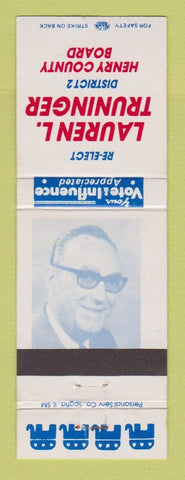 Matchbook Cover - Lauren Truninger Henry County Board Election