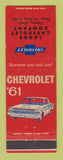 Matchbook Cover - 1961 Chevrolet Lange Chenoa IL