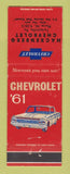 Matchbook Cover - 1961 Chevrolet Hackenberg Turbotville PA