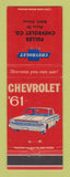 Matchbook Cover - 1961 Chevrolet Fuller Beloit KS