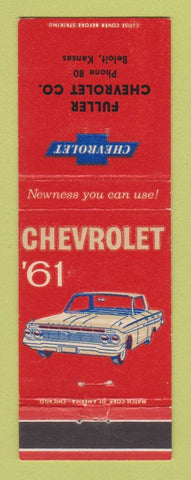 Matchbook Cover - 1961 Chevrolet Fuller Beloit KS
