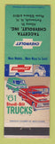 Matchbook Cover - 1961 Chevrolet Trucks Taccetta Portsmouth NH