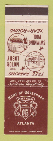 Matchbook Cover - Henry Grady Hotel Atlanta GA