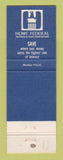 Matchbook Cover - Home Federal Savings and Loan Atlanta GA