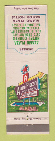 Matchbook Cover - Alamo Plaza Court Motels Atlanta GA