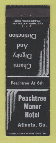 Matchbook Cover - Peachtree Manor Hotel Atlanta GA