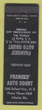 Matchbook Cover - Frances' Auto Court Motel Atlanta GA