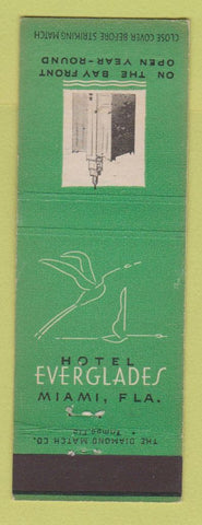 Matchbook Cover - Hotel Everglades Miami FL