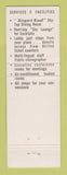 Matchbook Cover - International Airport Hotel Miami FL