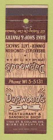 Matchbook Cover - Dagwood's Restaurant Sandwiches Miami Beach FL