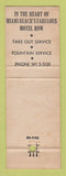 Matchbook Cover - Dagwood's Restaurant Sandwiches Miami Beach FL