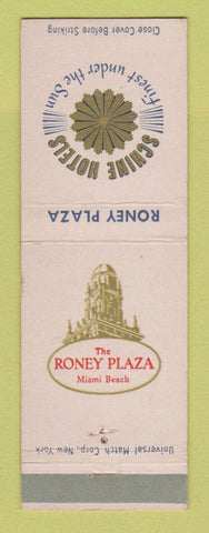 Matchbook Cover - Roney Plaza Hotel Miami Beach FL Schine Hotels