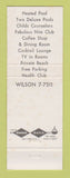 Matchbook Cover - Dunes Motel Superior Miami Beach FL
