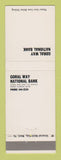 Matchbook Cover - Coral Way National Bank Miami FL