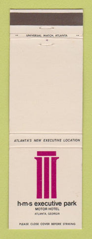 Matchbook Cover - HMS Executive Park Motor Hotel Atlanta GA