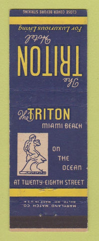 Matchbook Cover - Triton Hotel Miami Beach FL