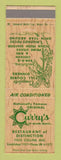 Matchbook Cover - Curry's Restaurant Miami FL