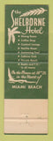 Matchbook Cover - Shelborne Hotel Miami Beach FL WEAR