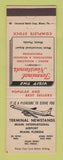 Matchbook Cover - Terminal News Stand Miami FL Airport
