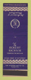 Matchbook Cover - Robert Richter Hotel Miami Beach FL