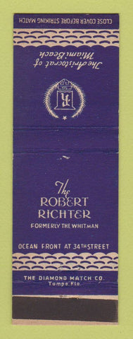 Matchbook Cover - Robert Richter Hotel Miami Beach FL