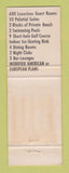 Matchbook Cover - Deauville Hotel Miami Beach FL