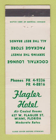 Matchbook Cover - Flagler Hotle Miami FL