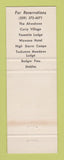 Matchbook Cover - Yosemite National Park CA