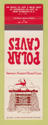 Matchbook Cover - Polar Caves Plymouth NH