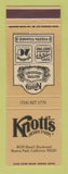 Matchbook Cover - Knott's Berry Farm Buena Park CA