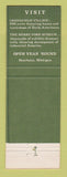 Matchbook Cover - Greenfield Village Dearborn MI Henry Ford Museum