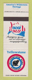 Matchbook Cover - Yellowstone National Park Company 1976 Bicentennial